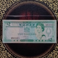 Uang Fiji 2 dollar 1987 vf