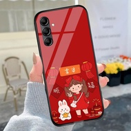Case Samsung A14 A24 A25 A05 A05s IMLEK CNY - Softcase glass IMLEK CNY Samsung A14 A24 A25 A05 A05s 