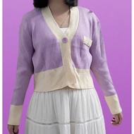 [2HAND SWEATSHIRT] PURPLE CARDIGAN SWEATSHIRT