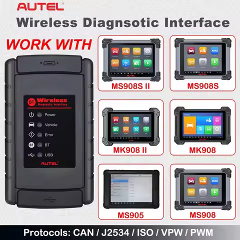 Autel MS908 VCI Wireless Diagnostic Interface Bluetooth Communication Device For Autel Scanner MK908