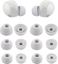 Replacement Ear Tips Compatible with Sony wf 1000xm5 / 1000xm4 / c700n Earbuds, Silicone Ear Buds Ear Cap Ear Plug Eartips Replacement for Sony Earbuds,S/M/L 3 Size 6 Pairs,Silver 713