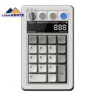 Retro 18 Mechanical Numpad for  Android Bluetooth 2.4G USB-C Support Calculator Mode with Hot-Swappa