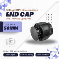 End Cap 50mm or 1-1 Compression Cap/ 2 Inch Connection HDPE Pipe Fitting/ | PP PP PP Poly Pipe Fitti