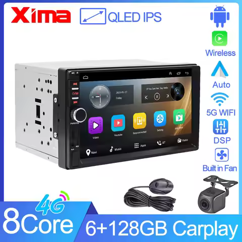 XIMA XV6 2Din Universal Android13 Autoradio Carplay Car Radio Multimedia For Nissan Hyundai Kia hund