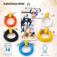 180w 8A Type C Fast Charger Data Cable | 8A Zinc Alloy Type C Charger Cable [GLX]