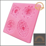 พิมพ์ซิลิโคน 3D ลายวิจิตร ราคาพิเศษ Peacock Steps