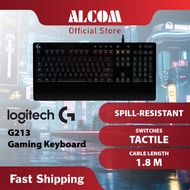 LOGITECH G213 Wired Gaming Keyboard with LIGHTSYNC RGB, Tactile Switches, & Spill-Resistant Design
