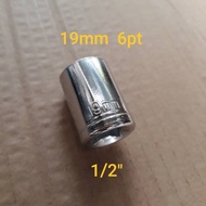 MATA 17mm 19mm 6pt 1/2" socket wrench 17 19 ring socket