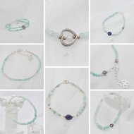Natural Amazonite Bracelet (Amazonite Bracelet Nature) 2mm, 3mm, 4mm UME OMBRE Feng Shui