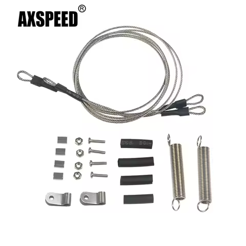 AXSPEED 2Pcs Steel Rope Set for TRX-4 TRX4 1/10 RC Crawler Car Modified Parts