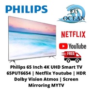 Philips 65 Inch 4K UHD Smart TV 65PUT6654 | Netflix Youtube | HDR Dolby Vision Atmos | Screen Mirroring MYTV
