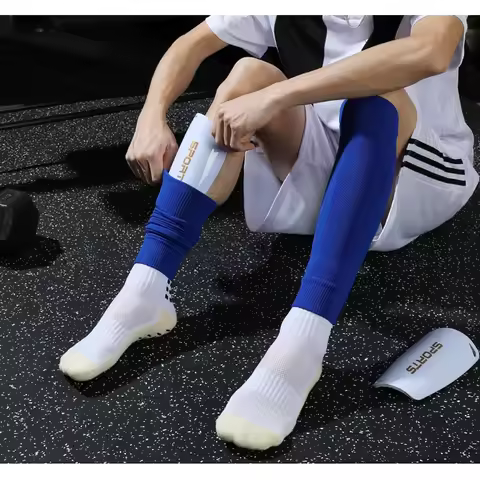 Football calf socks football protectors long football socks foot protector fixed socks outdoor calf