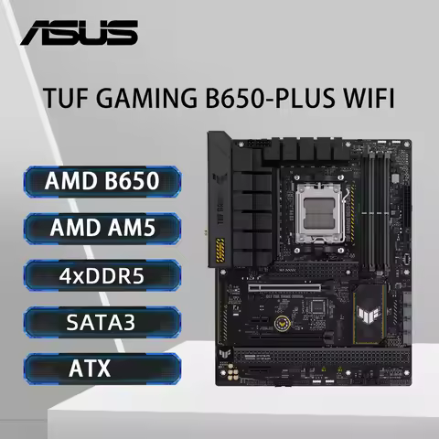 ASUS TUF GAMING B650-PLUS WIFI Motherboard Support Ryzen 9 9900X3D 7900X R7 7800X3D 7700X R5 7600 CP