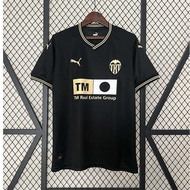 Valencia Black 2024-25 Jersey Mens Sports Top Football Jersey Fan VersionHigh Quality Football T-shi