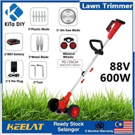 ❈∈∏Mesin Rumput Grass Cutter Small Household Adjustable Length Lawn Mower Cordless Trimmer moden Bateri elektrik  ogawa