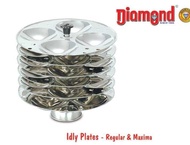 DIAMOND REGULAR IDLY PLATES WIT 6 TRAY  (24PITS 7CM PER PITS)