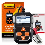 KONNWEI KW208 12V Car Battery Tester  100-2000 CCA Load Tester Automotive Alternator Tester Digital 