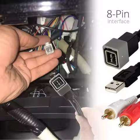 USB AUX Retention Cable for Nissan For Qashqai J10 for micra for k13 For Versa and for Cube for z12 