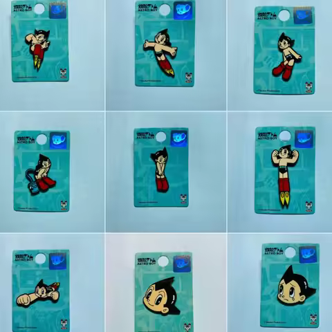 Astro Boy Brooch Pin Trend Accessories Cute Japanese Couple Badge Birthday Present Model Toys Gifts 