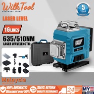 WILKTOOL🔥 8/16Lines Adjustable Laser Level 360° Rotary Cross Auto Measuring Self Leveling Tool Set R