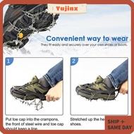 YUJINX Ice Shoes Spike Hikin 10-Teeth Anti Slip Climbing
