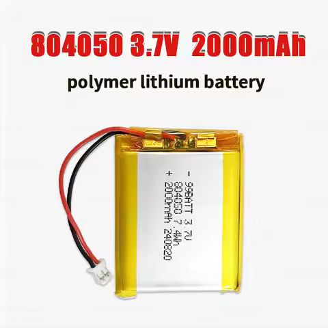 804050 Lipo 2000mAh Battery 3.7V Li-Polymer Lithium Ion Batteries for Massager Medical Equipment Car