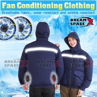 Men's Fan Air-Conditioning Clothing Fan Jacket Sunscreen And Cooling Outdoor Work Clothes Vest
