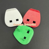 1P13A Multi 2 Pin to 3 Pin Converter Adaptor Safety Plug Key / Easy for 2 Pin Plug (Random Colour)