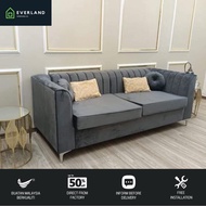 Nordic Velvet Fabric Modern Sofa 1 Seater 2 Seater 3 Seater Kerusi Chesterfield Sofa Set Kerusi Nord