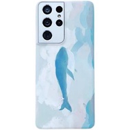藍鯨 三星 手機殼 Samsung phone case S8 plus + note 20 ultra note 8 note 9 S9 + S10E S10+ S10 note 10 + S20 ultra + S21 ultra plus