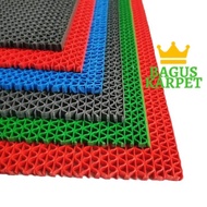 Good Carpet - Anti-Slip PVC Rubber Carpet Doormat Size 60 x 120 cm - Net Type