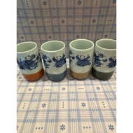 Set of 4 little monk cups