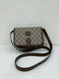 👜Gucci Retro Monogram Bag Black label 035 古馳 GG Retro老花風琴包 黑標035