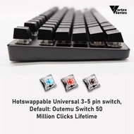 VortexSeries VX7 Pro Smokey RGB Hotswap Mechanical Gaming Keyboard