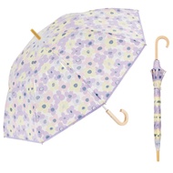 Waterfront Long Umbrella Rain Umbrella LICENSE Series "kippis Piping Vinyl" Kevatt Lavender 60cm Pop