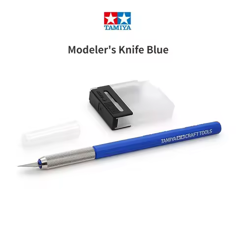 Tamiya 69943 Modeler's Knife Blue w/Replace Blade 25pcs 74075 for Assembly Model Craft Tools Hobby D