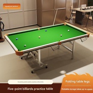 Foldable Pool Table Standard Home Billiard Table for Adults 5-Spot Training Model Foldable Indoor 8-