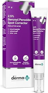 The Derma Co. 2.5% Benzoyl Peroxide Spot Corrector | With Niacinamide & Zinc PCA | For Active Acne |