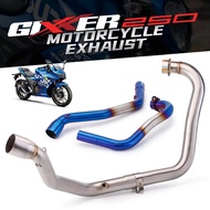 Motorcycle Exhaust Muffler Escape Motorbike Front Tube Middle Link Pipe For SUZUKI GIXXER 250 GIXXER