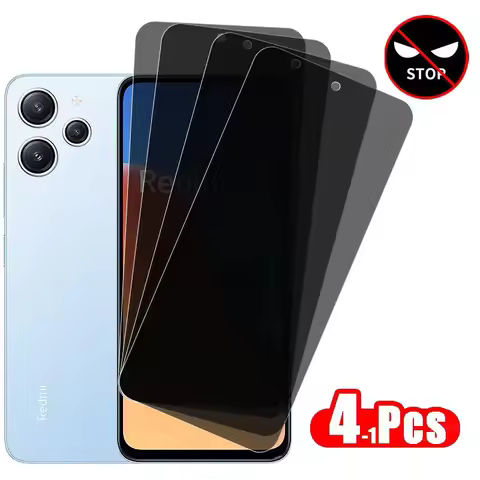 Privacy Screen Protector For Xiaomi Redmi 12 Tempered Glass Redmi 12 Anti-spy Protective Phone Anti 