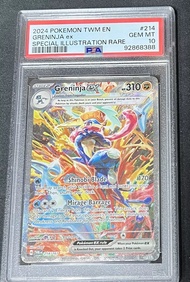 Thẻ PSA 10 Greninja ex 214/167 SIR Pokemon Twilight Masquerade TCG 1459 D57 1-19