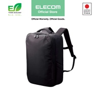 ELECOM Business Backpack Large Capacity | Lightweight | Organiser | Thin Type Black