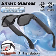 New Upgrade AI Smart Glasses Music Camera Control Wireless Answer Call UV Protection Sunglasses Wate