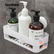 FAY Corner Storage Rack Suction Cup Shampoo Organizer Wall Mounted Shower Rack