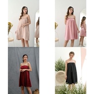 Women's Spa Tube Top, Salon Tube Top, Strapless Massage Tube Top, Wrinkled Tube Top, Long Tube Top, 