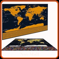 National Flag World Map Scratch Map Poster -AC958