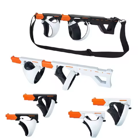VR Gunstock for PlayStation VR2 Magnetic Suction Game Controller Gun Stock for PS VR2 Games with Sho