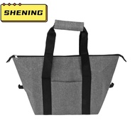 SHENING23 Camping Cooler Bag, Foldable Portable Thermal Insulation Bag, For Outdoor Activities Grey 