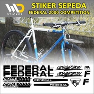 FEDERAL COMPETITION BICYCLE CUTTING STICKER