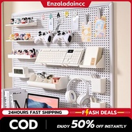 White/Black Desktop&Wall Pegboard Organizer Home Deco Peg Board Organizer,Pegboard Accessories Set